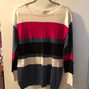 Liz Claiborne Women’s Striped Sweater Large NWT
